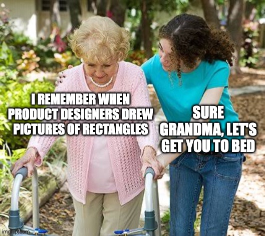 A grandmother using a tablet to design, symbolizing the democratization of design tools